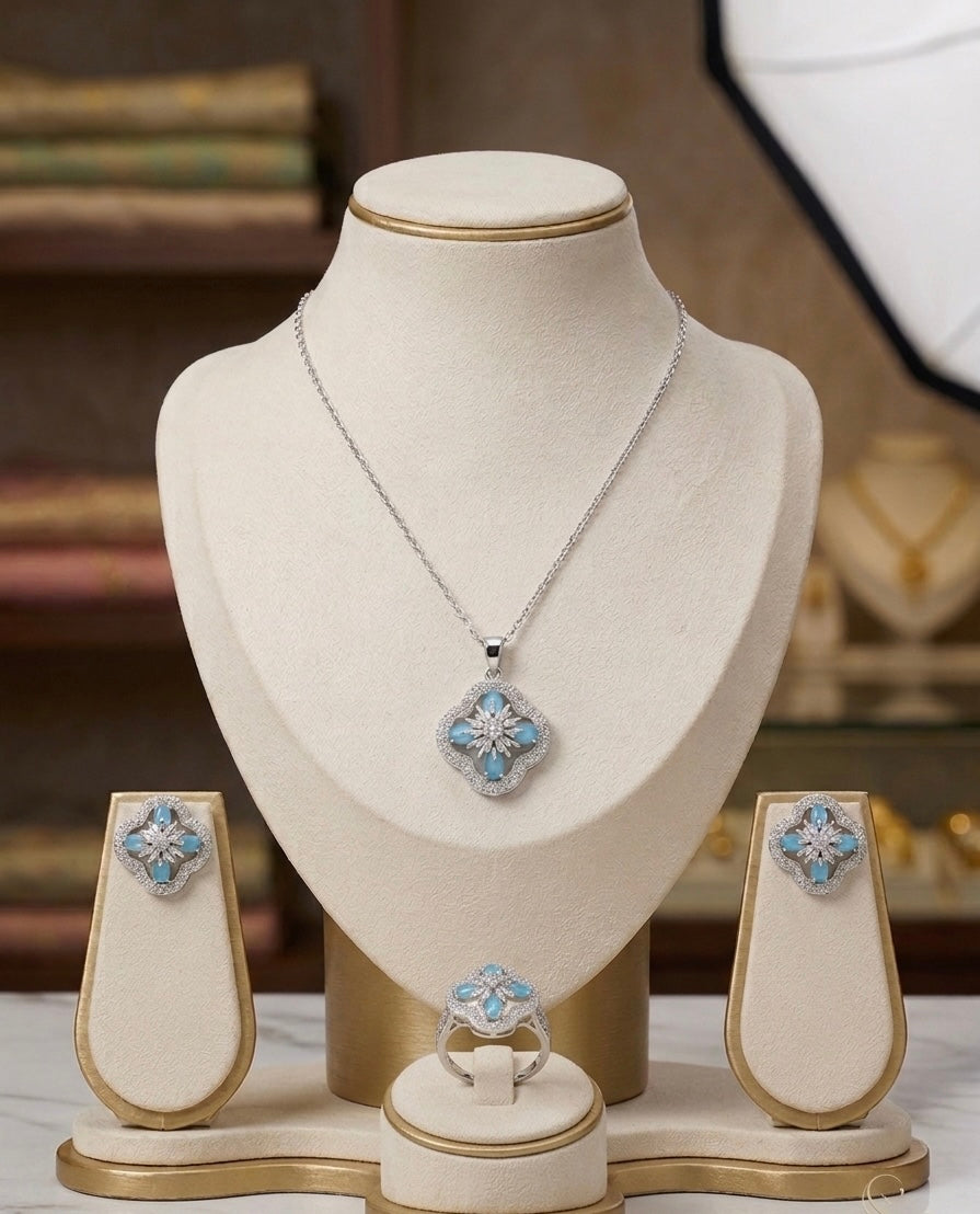 Neckless set with Earing & Ring
