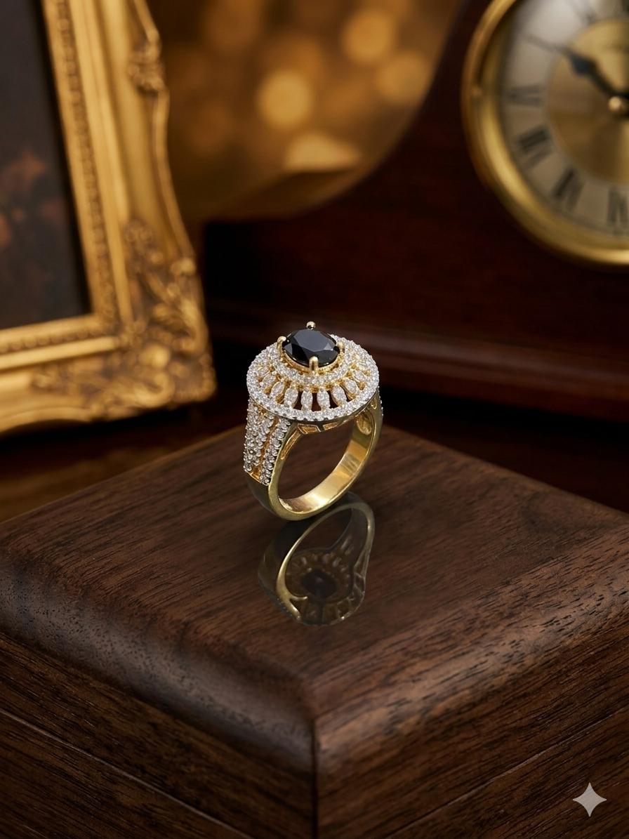 Black Stone Ring